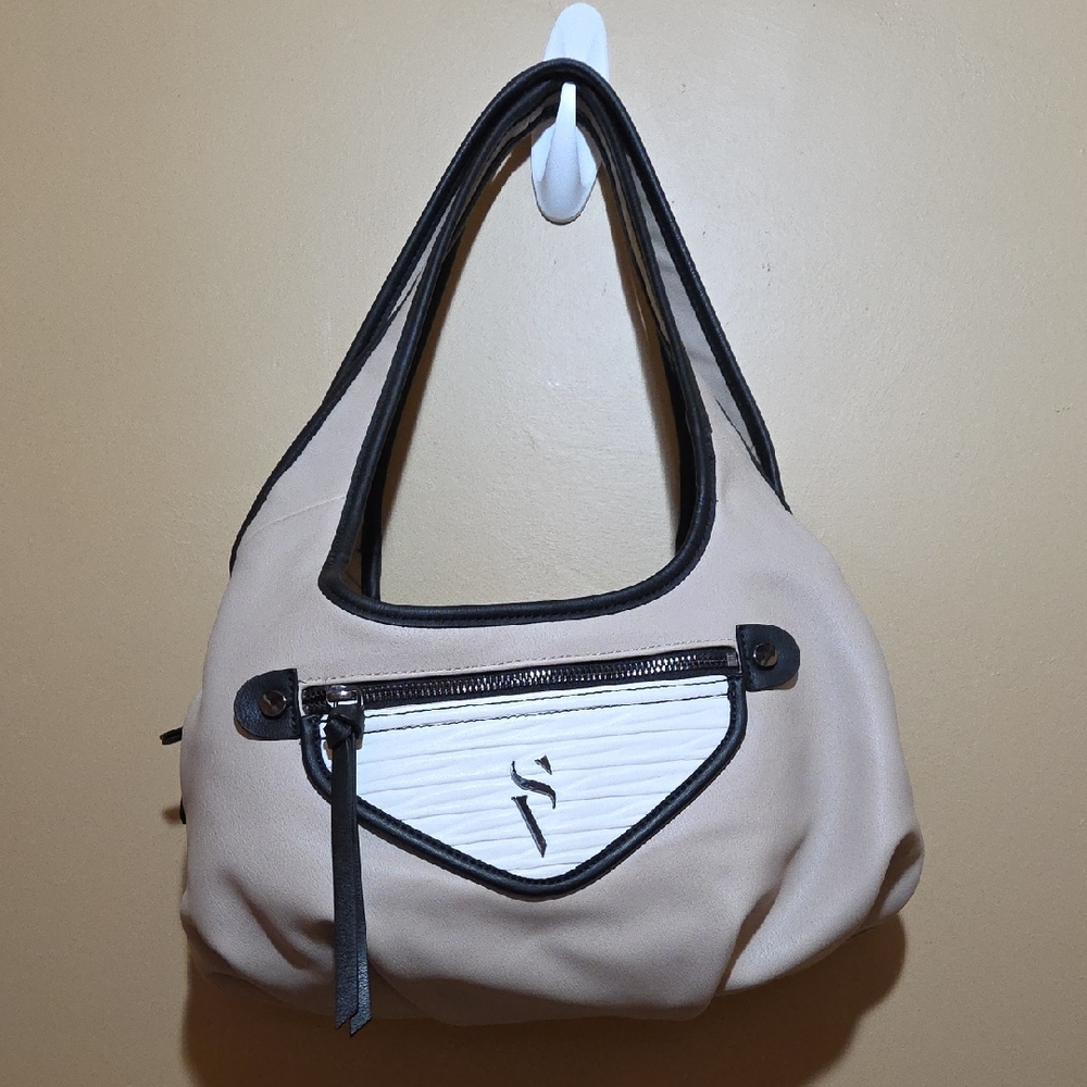 Simply Vera Wang Stylish Cream and Black Women's Bag
